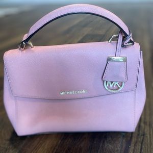 Michael Kors pink handbag with convertible strap